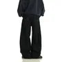 Mid Rise Unwashed Wide Leg Jeans