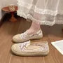 Lace Mesh Espadrille Slip Ons