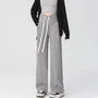 Maternity High Waist Plain Wide Leg Pants