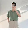 Short-Sleeve Plain Shirt
