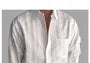 Long-Sleeve Collared Textured Button Up Shirt