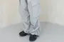 Drawstring Waist Plain Loose-Fit Cargo Pants
