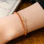 Layered Beaded Chain Bracelet