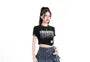 High Waist Layered Denim Mini A-Line Skirt