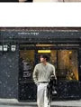 Henley Plain Cable Knit Sweater