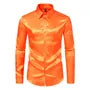 Long-Sleeve Satin Shirt