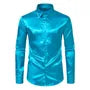 Long-Sleeve Satin Shirt