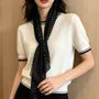 Micro Dot Sheer Scarf