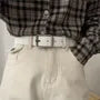 Unisex Faux-Leather Belt