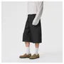 Button-Front Row-Denim Jorts
