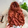 Plain Linen Cotton Scarf