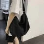 Plain Canvas Zip Crossbody Bag