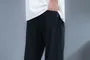 High Waist Plain Loose Fit Pants