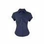 Short Sleeve Striped Ruched Slim-Fit Shirt