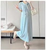 Maternity Short-Sleeve Sailor Collar Plain Fringed Midi A-Line Dress