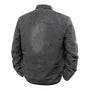 Stand Collar Washed Zip-Up Denim Jacket
