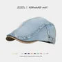 Denim Flat Cap