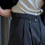 High Waist Plain Wide Leg Dress Pants