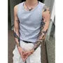Round Neck Plain Ribbed Tank Top