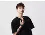 Short Sleeve Notch Neck Plain Studded T-Shirt
