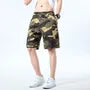 Drawstring Waist Camouflaged Print Shorts