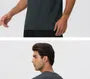 Short-Sleeve Crew Neck Plain Sports T-Shirt