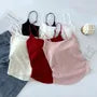 Plain Ruched Padded Cami Top