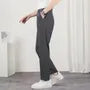 Mid Rise Plain Cropped Tapered Dress Pants