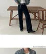 Collared Washed Button-Up Crop Denim Jacket