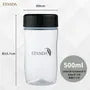 Shaker Bottle Black For 500ml 5pcs Bundle Set