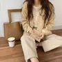 V-Neck Single-Breasted Knit Cardigan
