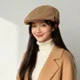 Corduroy Plain Newsboy Cap