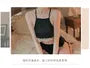 Plain Lace Trim Camisole / Pajama Shorts / Pajama Robe / Set
