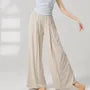 High Waist Plain Wide Leg Dance Pants