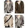 Striped Hooded Ribbed Zip Cardigan