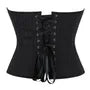 Pinstriped Slit Lace Up Tube Bustier Top