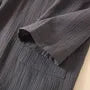 Couple Matching V-Neck Plain Sashed Kimono Robe (Various Designs)