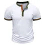 Short-Sleeve Contrast Trim Polo Top