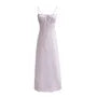 Spaghetti Strap Scoop Neck Gingham Tie Front Maxi A-Line Dress