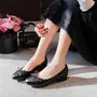 Low Heel Quilted Pumps