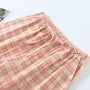 Drawstring Waist Plaid Lounge Pants