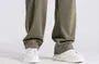 Drawstring Waist Plain Loose Fit Cargo Pants