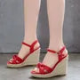 Wedge Heel Knot Espadrille Sandals