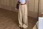 Short-Sleeve Collared Pinstriped Button Up Crop Shirt / Argyle Crop Camisole Top / Neck Tie / Mid Rise Plain Wide Leg Pants / Set