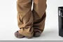 Drawstring Waist Plain Ruched Baggy Cargo Pants