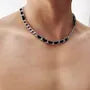 Faux Leather Chain Necklace