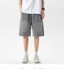 Mid Rise Washed Denim Shorts