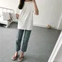 Short-Sleeve Round Neck / V-Neck Plain T-Shirt