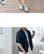 Drawstring-Waist Wide-Leg Cotton Jorts