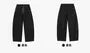 Stitched Button-Accent Wide-Leg Jeans